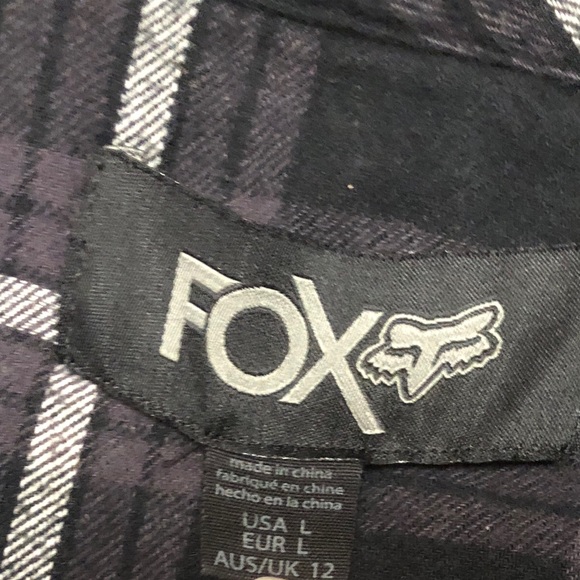 Fox Flannel Shirt Dress - Picture 2 of 7